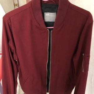 Maroon Bomber Jacket S